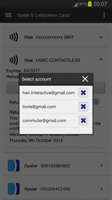 Oyster Contactless android App screenshot 5